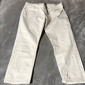 Banana Republic Women's White Girlfriend Jeans